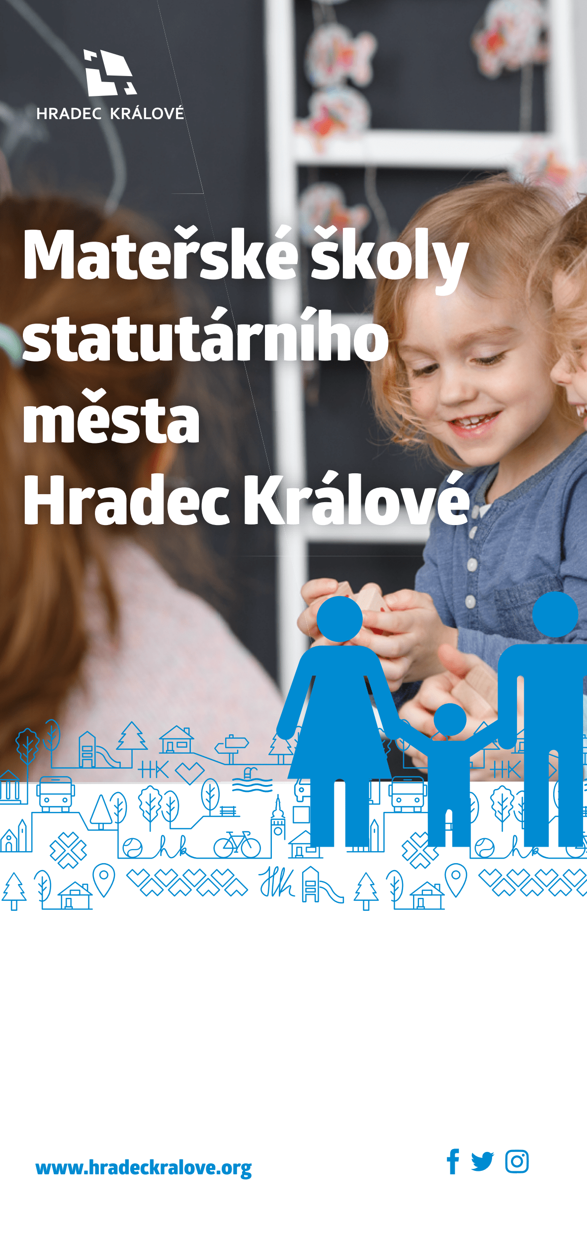 Přední strana brožury o MŠ v HK